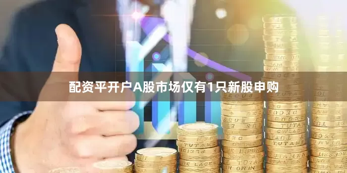 配资平开户A股市场仅有1只新股申购
